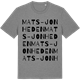 Mid Heather Gray t-shirt med Mats-Jonheden ordlek t-shirt