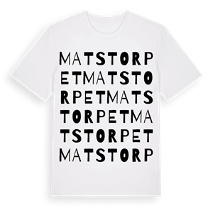 Matstorpet ordlek t-shirt – ekologisk bomull t-shirt från PinShirt