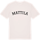 Vintage White t-shirt med Mattila böjd t-shirt