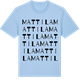 Blue Soul t-shirt med Mattila ordlek t-shirt