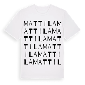 Mattila ordlek t-shirt – ekologisk bomull t-shirt från PinShirt
