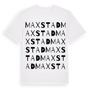 Maxstad ordlek t-shirt – ekologisk bomull t-shirt från Pinshirt