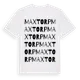 White t-shirt med Maxtorp ordlek t-shirt
