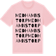 Pink Cotton t-shirt med Medhamnstorp ordlek t-shirt