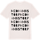 Vintage White t-shirt med Medhamnstorp ordlek t-shirt