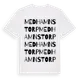 White t-shirt med Medhamnstorp ordlek t-shirt
