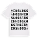 White t-shirt med Medskogsängen ordlek t-shirt