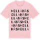 Pink Cotton t-shirt med Mellanås ordlek t-shirt