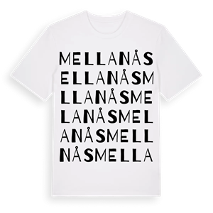 Mellanås ordlek t-shirt – ekologisk bomull t-shirt från PinShirt