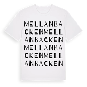Mellanbacken ordlek t-shirt – ekologisk bomull t-shirt från PinShirt