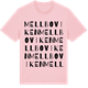 Pink Cotton t-shirt med Mellboviken ordlek t-shirt