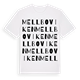 White t-shirt med Mellboviken ordlek t-shirt