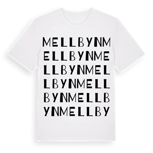 Mellbyn ordlek t-shirt – ekologisk bomull t-shirt från PinShirt