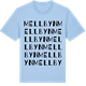 Blue Soul t-shirt med Mellbyn ordlek t-shirt