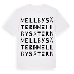 Mellbysätern ordlek t-shirt – ekologisk bomull t-shirt från PinShirt