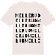 Vintage White t-shirt med Mellerud ordlek t-shirt