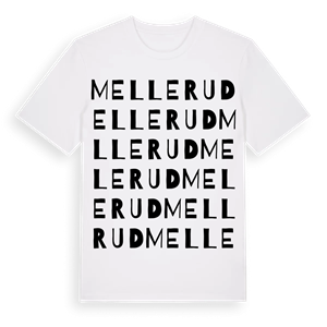 Mellerud ordlek t-shirt – ekologisk bomull t-shirt från PinShirt
