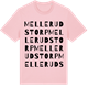 Pink Cotton t-shirt med Mellerudstorp ordlek t-shirt