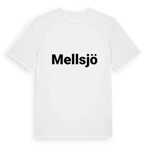 Mellsjö fetstil t-shirt – ekologisk bomull t-shirt från PinShirt