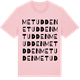 Pink Cotton t-shirt med Metudden ordlek t-shirt