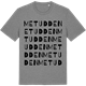 Mid Heather Gray t-shirt med Metudden ordlek t-shirt