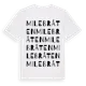 White t-shirt med Milebråten ordlek t-shirt