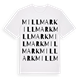 White t-shirt med Millmark ordlek t-shirt