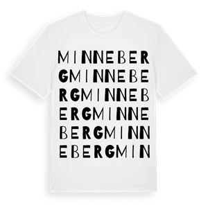 Minneberg ordlek t-shirt – ekologisk bomull t-shirt från PinShirt