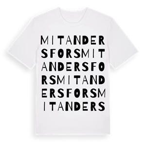 Mitandersfors ordlek t-shirt – ekologisk bomull t-shirt från PinShirt