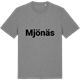 Mid Heather Gray t-shirt med Mjönäs fetstil t-shirt
