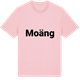 Pink Cotton t-shirt med Moäng fetstil t-shirt