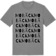 Mid Heather Gray t-shirt med Mobäck ordlek t-shirt
