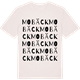 Vintage White t-shirt med Mobäck ordlek t-shirt