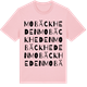 Pink Cotton t-shirt med Mobäckheden ordlek t-shirt