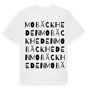 Mobäckheden ordlek t-shirt – ekologisk bomull t-shirt från PinShirt