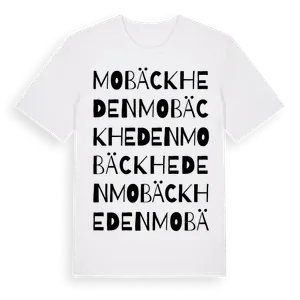 Mobäckheden ordlek t-shirt – ekologisk bomull t-shirt från Pinshirt
