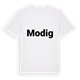 White t-shirt med Modig fetstil t-shirt