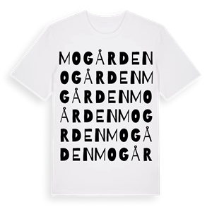 Mogården ordlek t-shirt – ekologisk bomull t-shirt från PinShirt
