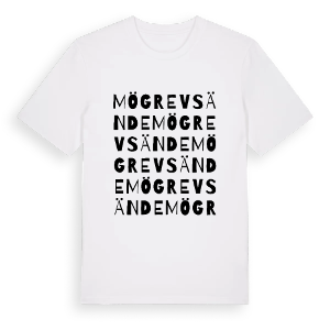 Mögrevsände ordlek t-shirt – ekologisk bomull t-shirt från PinShirt