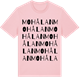 Pink Cotton t-shirt med Mohålan ordlek t-shirt