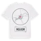 White t-shirt med Molkom t-shirt