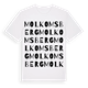 White t-shirt med Molkomsberg ordlek t-shirt