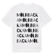 White t-shirt med Mölnbacka ordlek t-shirt
