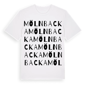 Mölnbacka ordlek t-shirt – ekologisk bomull t-shirt från PinShirt