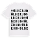 White t-shirt med Mölnerud ordlek t-shirt