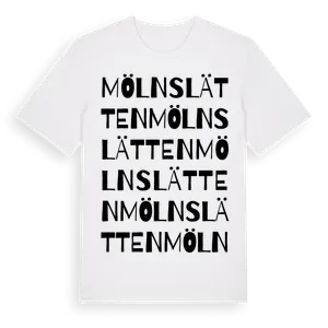 Mölnslätten ordlek t-shirt – ekologisk bomull t-shirt från Pinshirt