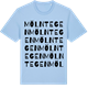 Blue Soul t-shirt med Mölntegen ordlek t-shirt