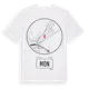 White t-shirt med Mon t-shirt