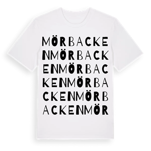 Mörbacken ordlek t-shirt – ekologisk bomull t-shirt från PinShirt