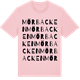 Pink Cotton t-shirt med Mörbacken ordlek t-shirt